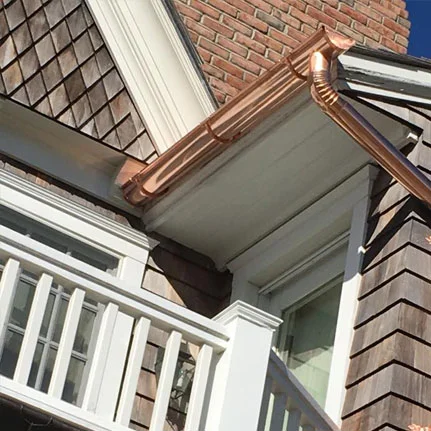 copper gutter installation Hewlett ny